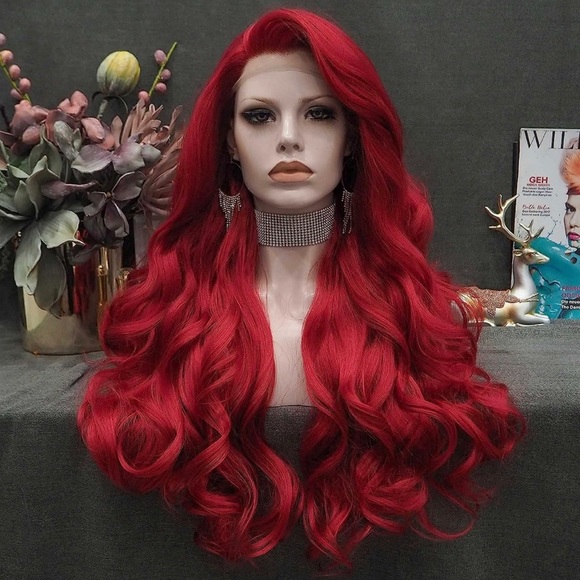 ♥️ 26” RED BODY WAVY Lace Front Wig *NWT*💖 - Picture 2 of 5